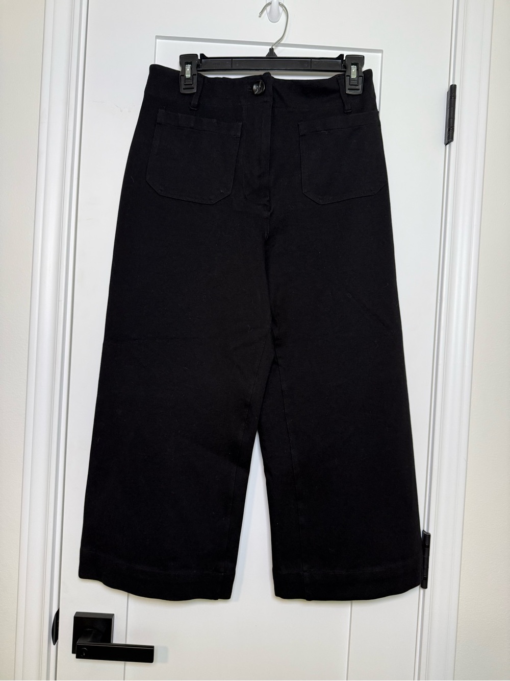 Quince Black Pants with Logo Tag